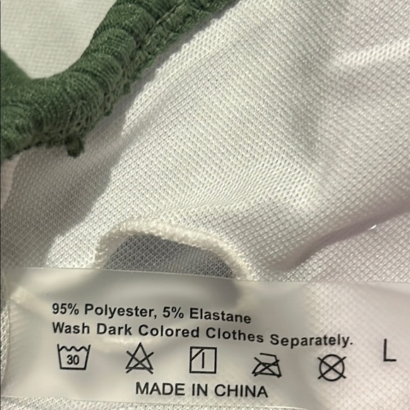 High Waisted Crop Top Ribbed Bikini Set New Army Green Size L - Picture 4 of 10